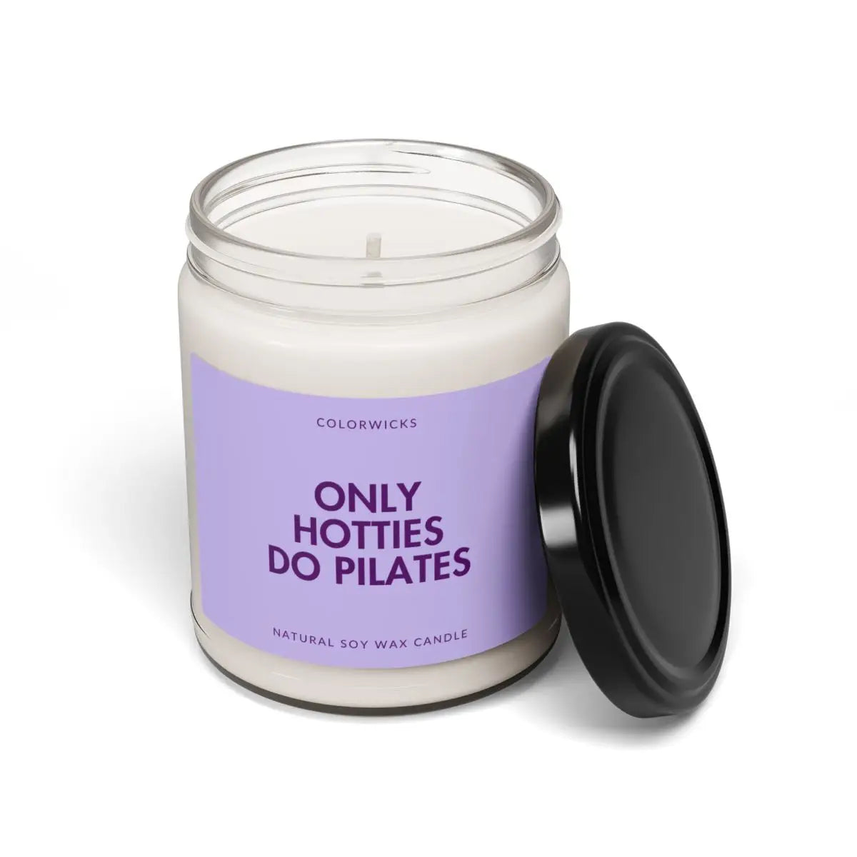 Only Hotties Do Pilates Candle - Purple