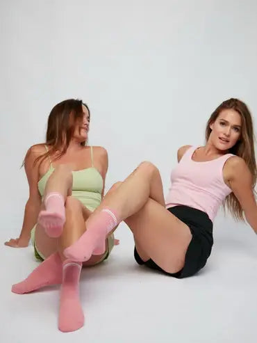 Pilates and Rose Sock